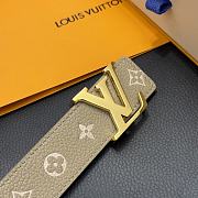 Louis Vuitton LV Iconic Grey Belt 3cm - 5