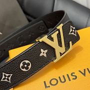 Louis Vuitton LV Iconic Black Belt 3cm - 2