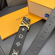 Louis Vuitton LV Iconic Black Belt 3cm - 3