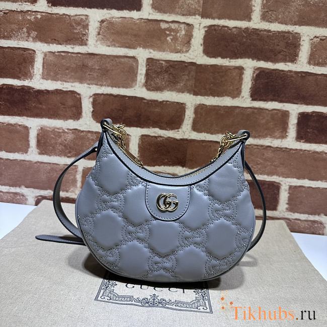 Gucci GG Matelasse Mini Bag Grey 21cm - 1