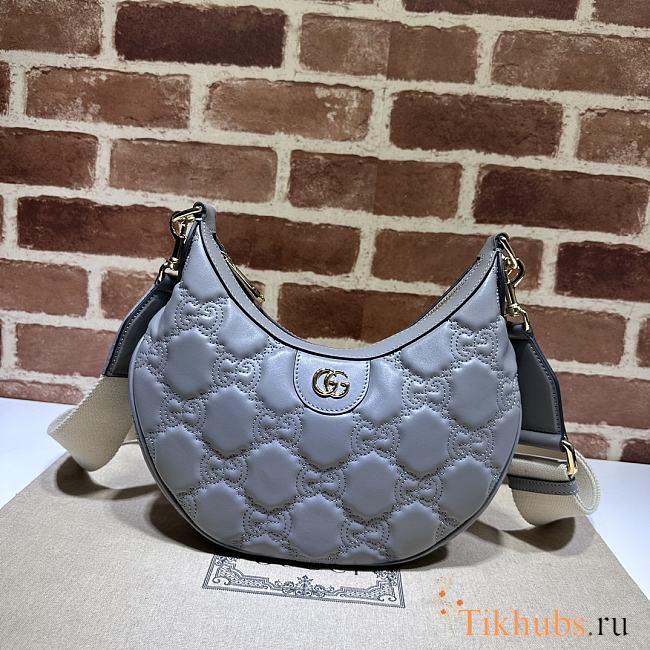 Gucci GG Matelasse Small Grey Shoulder Bag 27x18x7cm - 1