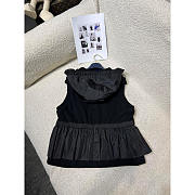 Louis Vuitton LV Nylon Insert Sleeveless Peplum Jacket Black - 5