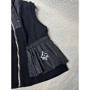 Louis Vuitton LV Nylon Insert Sleeveless Peplum Jacket Black - 3