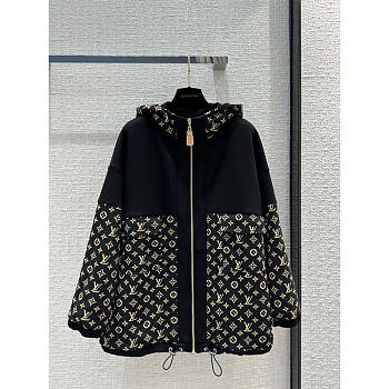 Louis Vuitton LV Monogram Jacquard Knit Jacket Black and Brown