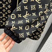 Louis Vuitton LV Monogram Jacquard Knit Jacket Black and Brown - 5