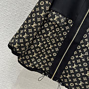 Louis Vuitton LV Monogram Jacquard Knit Jacket Black and Brown - 2