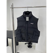 Balenciaga Political Campaign Cocoon Puffer Gilet I Black - 1