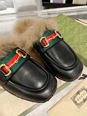 Gucci Black Horsebit Slippers - 4