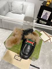 Gucci Black Horsebit Slippers - 3