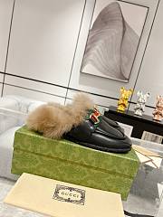 Gucci Black Horsebit Slippers - 2