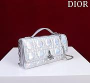 Dior Mini Miss Bag Cannage Silver 21 x 11.5 x 4.5 cm - 4