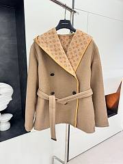 Louis Vuitton 3D Monogram Double-Breasted Wrap Coat - 1