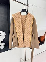 Louis Vuitton 3D Monogram Double-Breasted Wrap Coat - 4