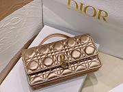 Dior Mini Miss Bag Cannage Gold 21 x 11.5 x 4.5 cm - 6