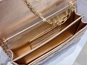 Dior Mini Miss Bag Cannage Gold 21 x 11.5 x 4.5 cm - 3