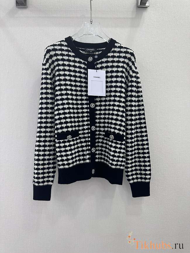 Chanel Black White Cardigan - 1