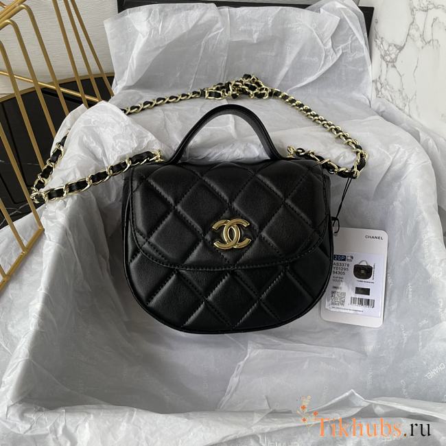 Chanel Bag Black Gold Bag 16x12x6cm - 1