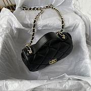 Chanel Bag Black Gold Bag 16x12x6cm - 5