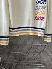 Dior Sweater White Cashmere Intarsia - 3