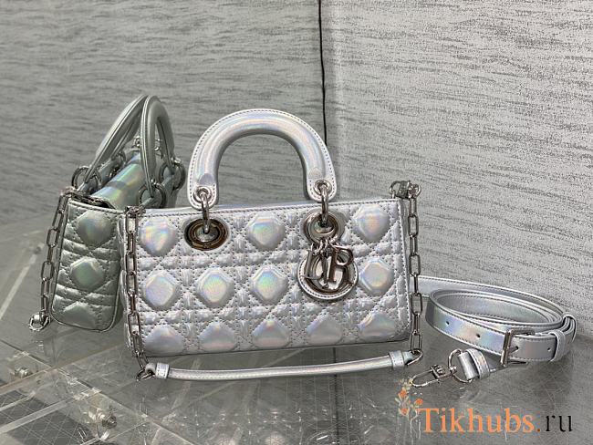 Dior Lady D-joy Bag Small Silver 22cm - 1