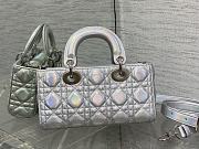 Dior Lady D-joy Bag Small Silver 22cm - 4