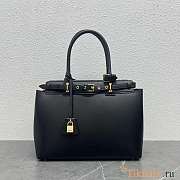 Celine Conti Bag Natural Calfskin Black 36.5x26x15cm - 1