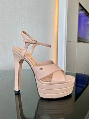 Gucci Ankle-Strap Platform Sandals Pink 13.5cm - 1