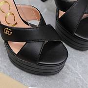 Gucci Ankle-Strap Platform Sandals Black 13.5cm - 2