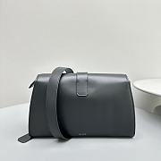 The Row Isla Leather Clutch Black Bag 27x19x9cm - 6