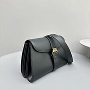 The Row Isla Leather Clutch Black Bag 27x19x9cm - 5