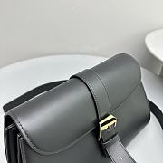 The Row Isla Leather Clutch Black Bag 27x19x9cm - 4