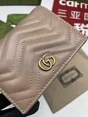 Gucci GG Marmont Card Case Wallet Rose 11x8.5x3cm - 6