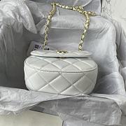 Chanel Bag White Gold Bag 16x12x6cm - 6