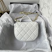 Chanel Bag White Gold Bag 16x12x6cm - 5