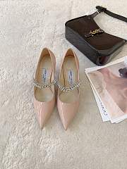 Jimmy Choo Bing Pump 65 Ballet Pink Patent Leather Pumps - 4