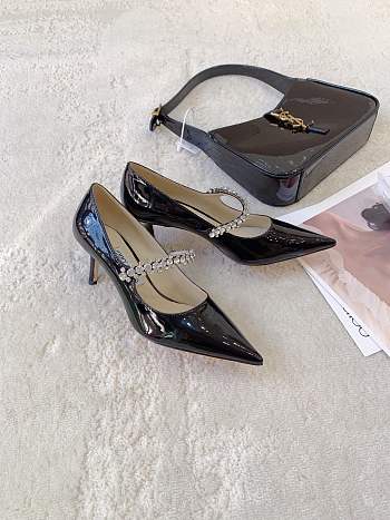 Jimmy Choo Bing Pump 65 Ballet Black Patent Leather Pumps