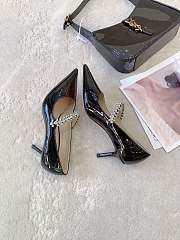 Jimmy Choo Bing Pump 65 Ballet Black Patent Leather Pumps - 5