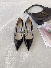 Jimmy Choo Bing Pump 65 Ballet Black Patent Leather Pumps - 3