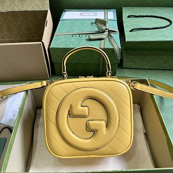 Gucci Blondie Top Handle Bag Yellow 17x15x9cm