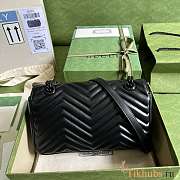 Gucci Marmont Black 443497 Black Hardware Size 26 x 15 x 7 cm - 3