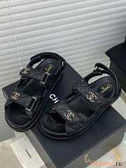 Chanel Black DAD Sandals - 1