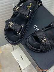 Chanel Black DAD Sandals - 5