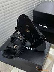 Chanel Black DAD Sandals - 4