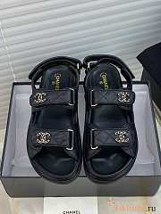 Chanel Black DAD Sandals - 2