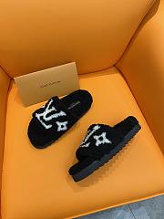 Louis Vuitton LV Paseo Flat Comfort Mule Slides Black - 3