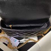 Chanel 23P Flap Bag Lambskin Black Gold 20cm - 3