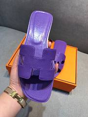 Hermes Oran Sandal Dark Purple - 2