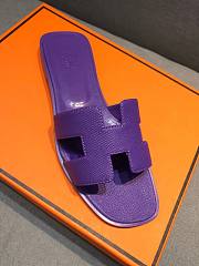 Hermes Oran Sandal Dark Purple - 4