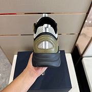 Dior B22 Khaki Black Calfskin Sneaker - 5