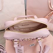 Miumiu Matelasse Nappa Leather Top-handle Bag Pink 24x16x7.5cm - 5